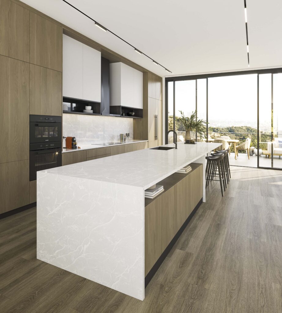 VIATERA-Residential-Bianco Glace-Modern kitchen-OA1